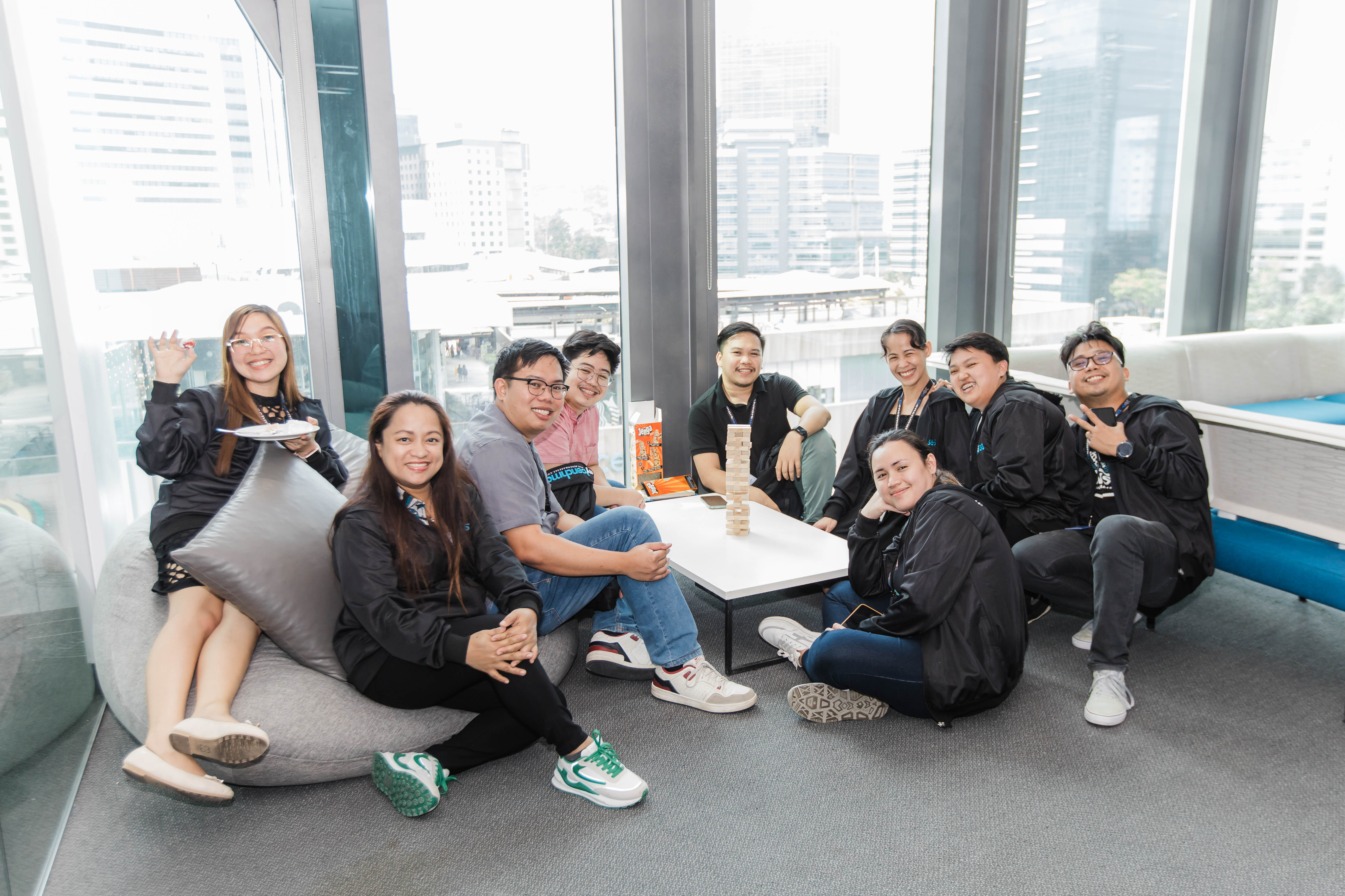 Benchmark 365 team members together in the Cebu office